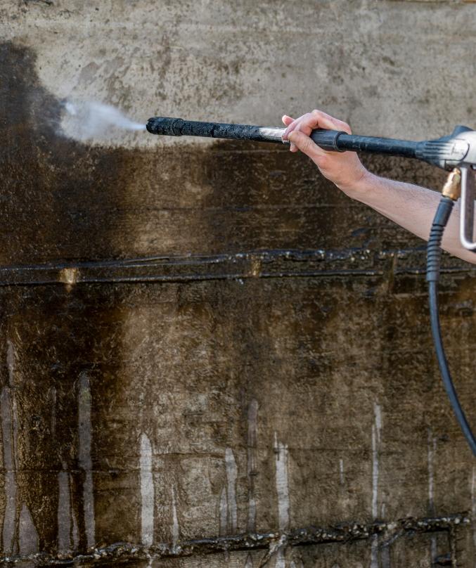 Exterior Concrete Wall Cleaning Brisbane
